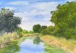 Winters Canal, looking south from CR 27 California